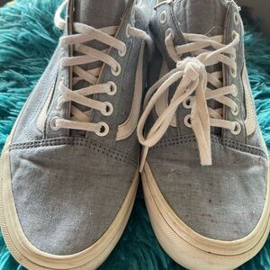 Vans Gray and White Women's Sneakers